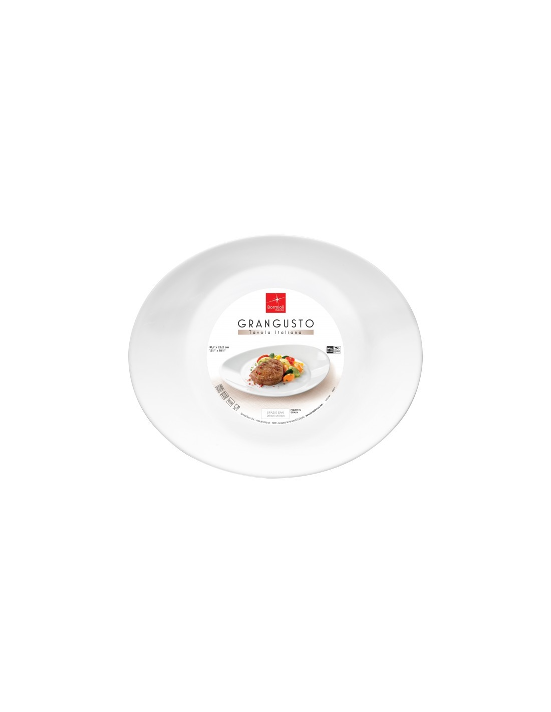 GRANGUSTO PIATTO BISTECCA 31X26 su TreG Ingrosso