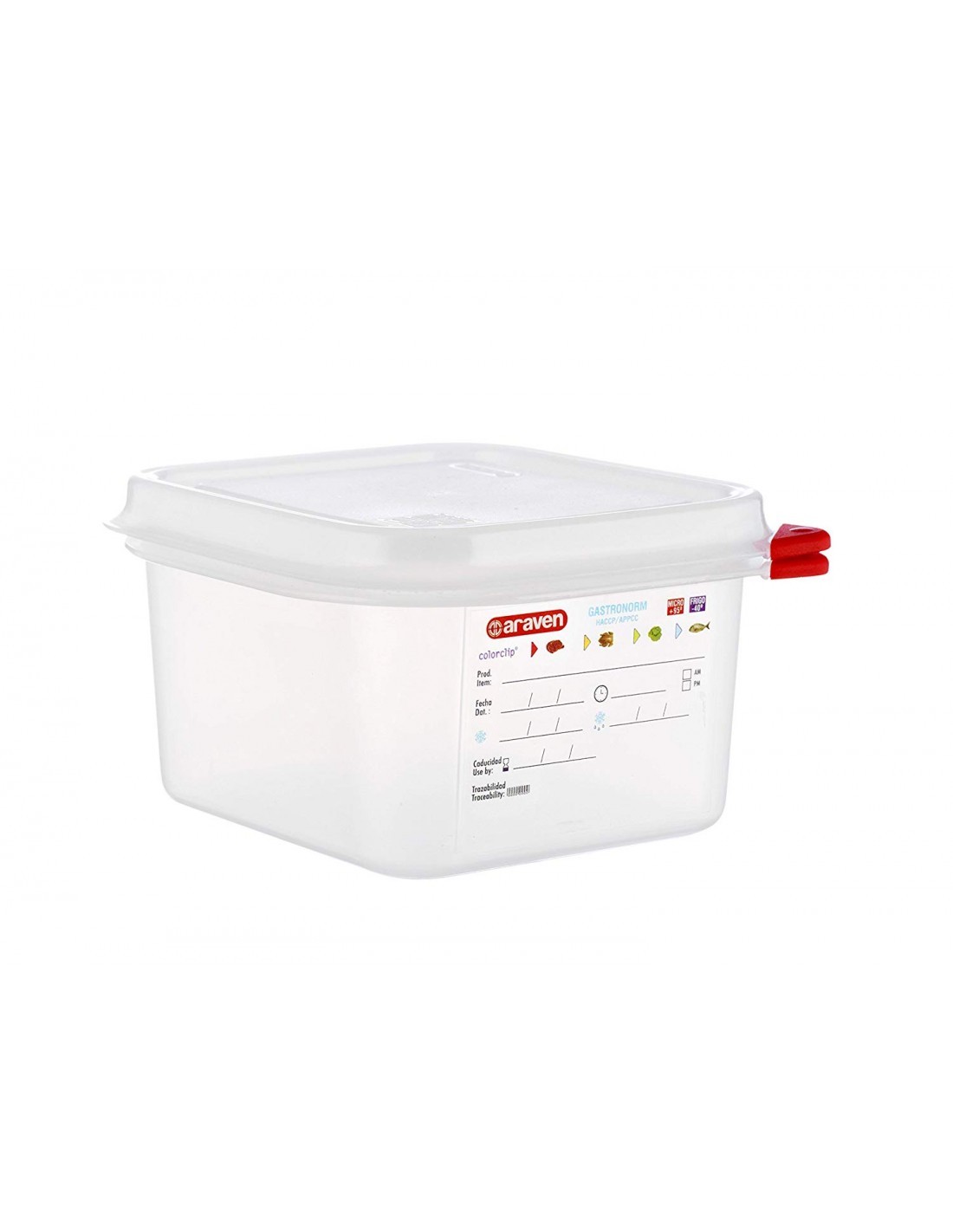 CONTENITORE CON COPERCHIO 03024 GASTRONORM 1/6 03024 ARAVEN su TreG...