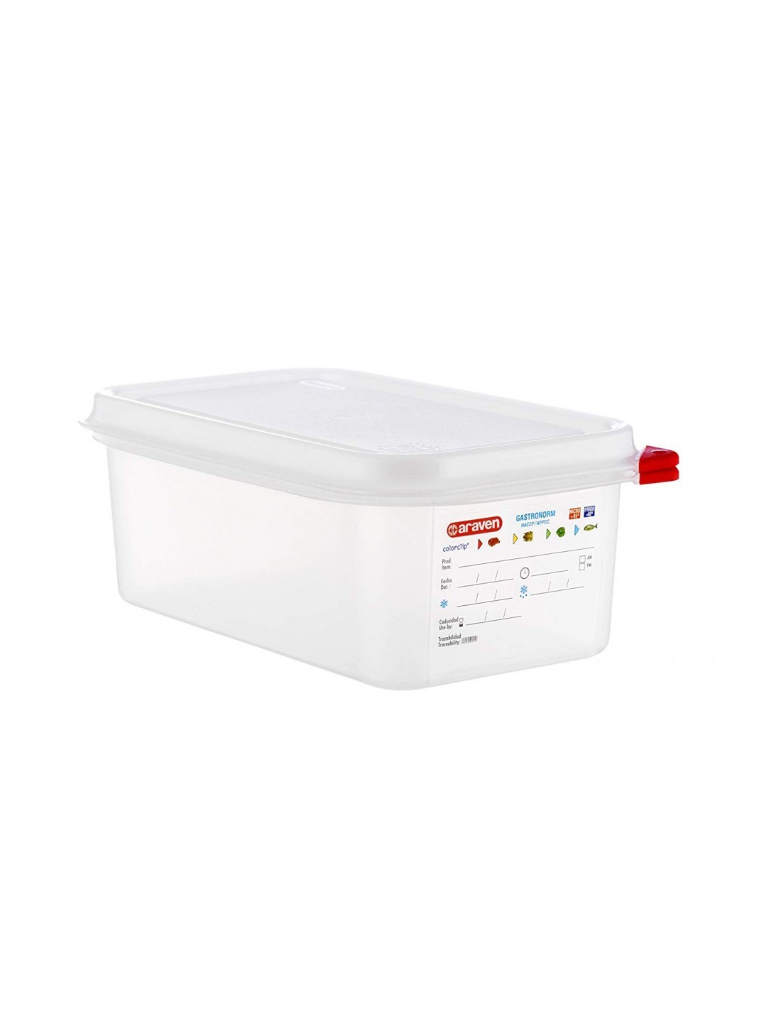 CONTENITORE CON COPERCHIO IN POLIPROPILENE GASTRONORM 1/4 03027 ARA...