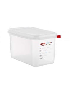 CONTENITORE CON COPERCHIO POLIPROPILENE GASTRONORM 1/4 03028 ARAVEN...