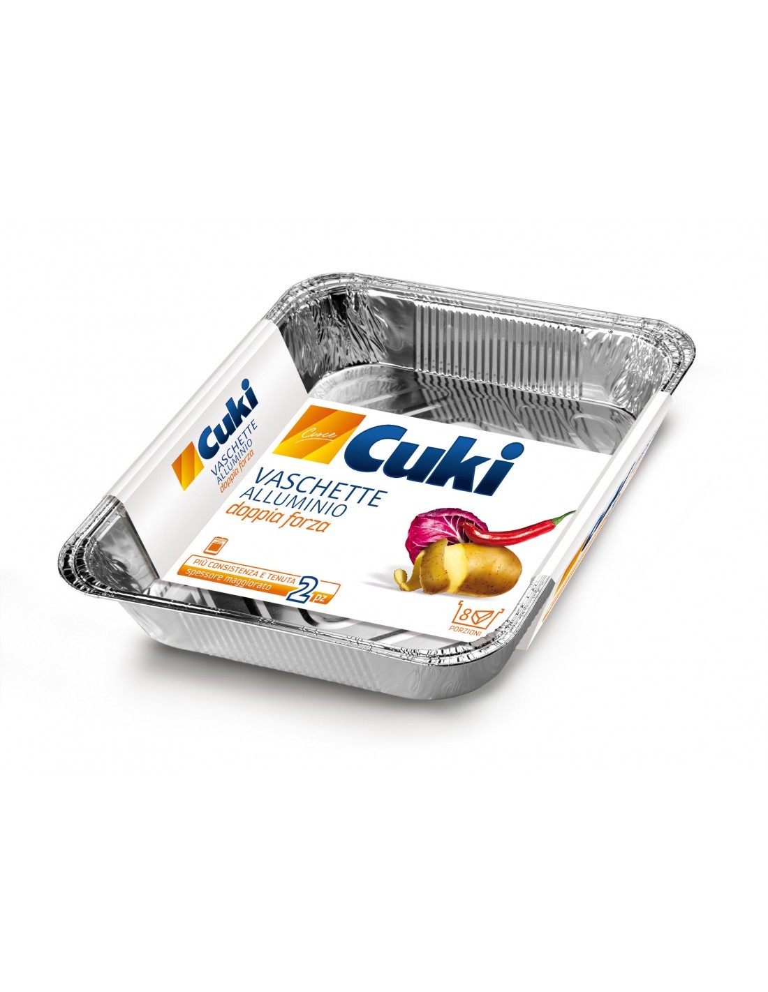 CUKI VASCHETTA RETTANGOLARE 8 PORZIONI 2 PZ su TreG Ingrosso
