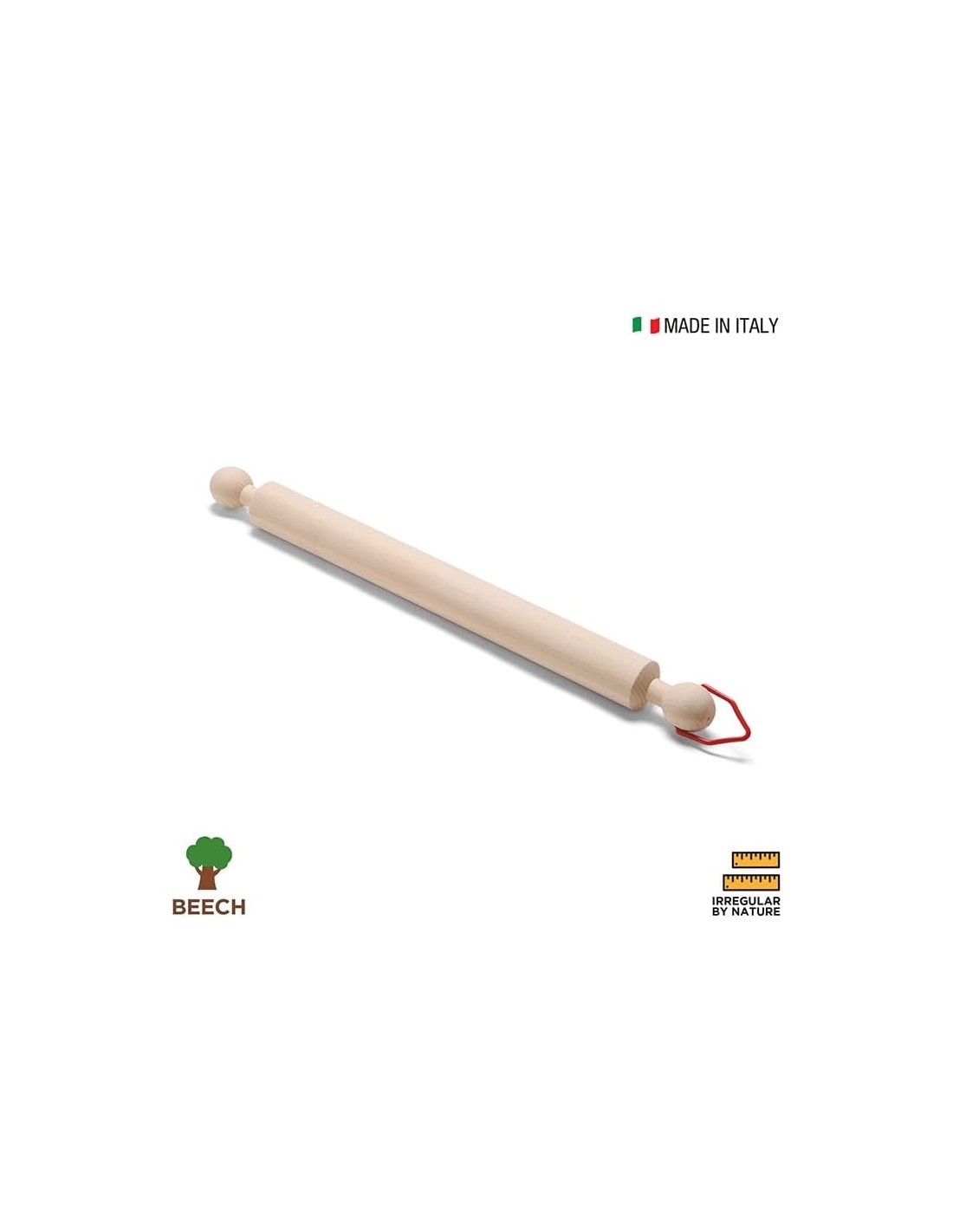 MATTARELLO IN LEGNO CON ANELLO 50 CM DEMOLLI su TreG Ingrosso
