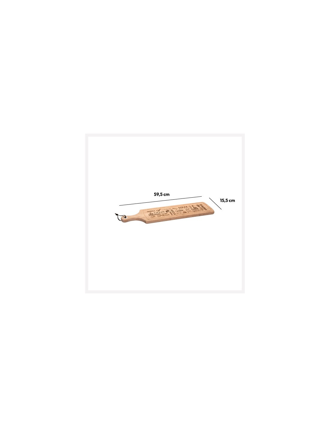 TAGLIERE 125131 CON MANICO 59X15 su TreG Ingrosso