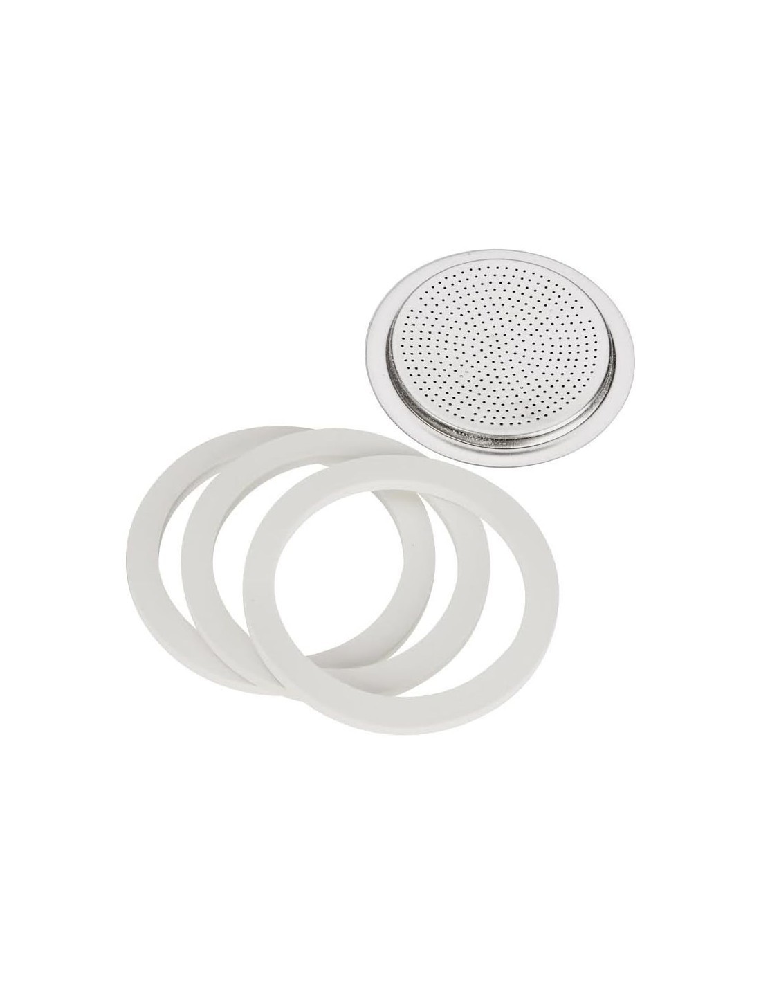 SET 3 GUARNIZIONI + FILTRO DI RICAMBIO PER BIALETTI 12 TZ 109746 su...