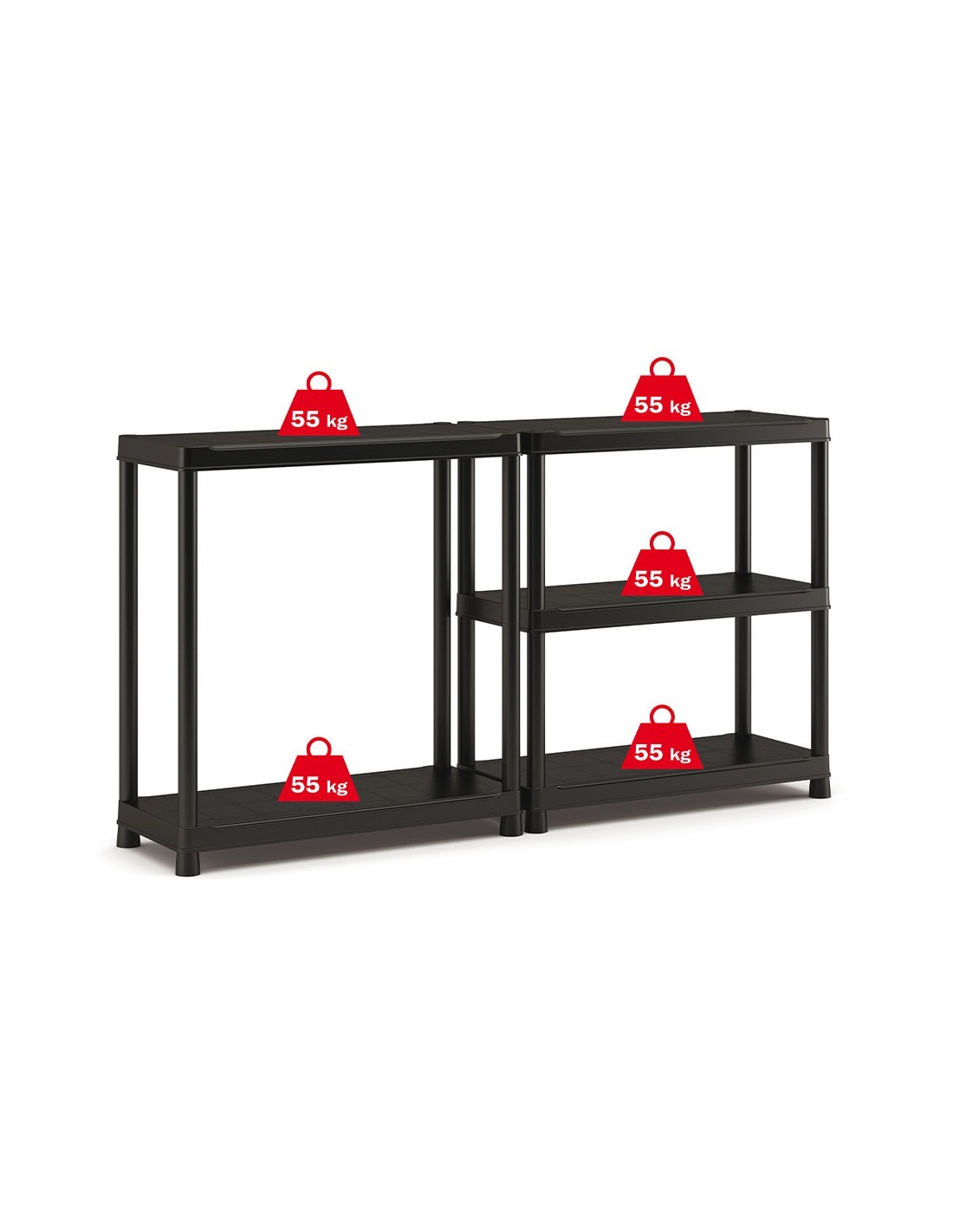 SCAFF SHELF PLUS 5P 9980 90/40/5 su TreG Ingrosso