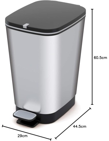 KIS CHIC PATTUMIERA A PEDALE 50LT ACCIAIO KETER su TreG Ingrosso