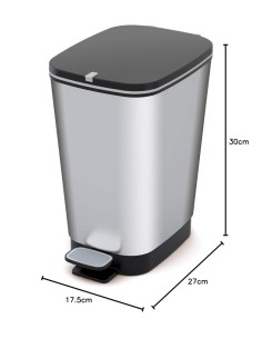 PATTUMIERA CHIC 10 LT IN ACCIAIO KETER su TreG Ingrosso