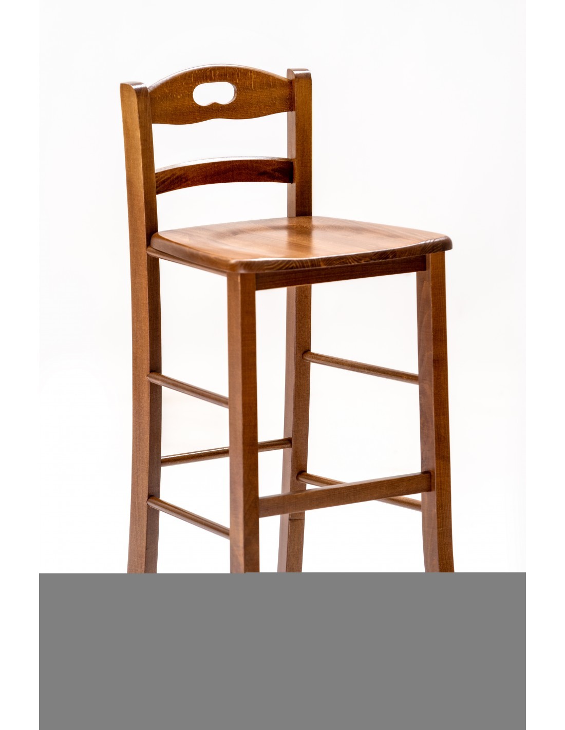 SGABELLO SNACK F2097 MASSELLO NOCE su TreG Ingrosso