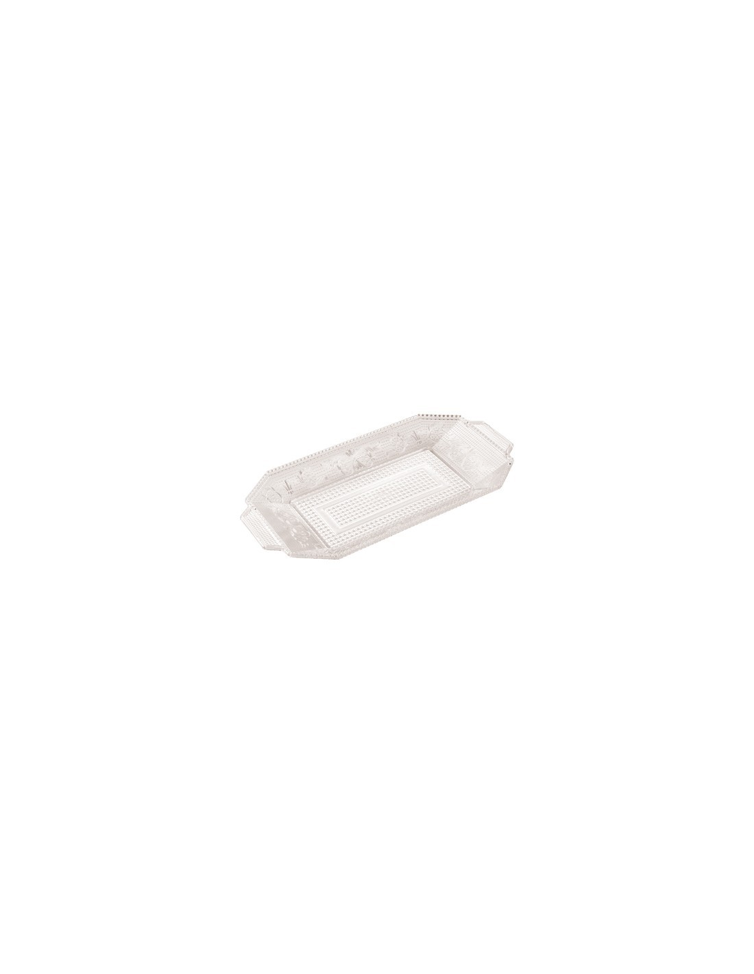 VASSOIO IN PLASTICA LUXE RETTANGOLARE 28x14cm 16070 su TreG Ingrosso
