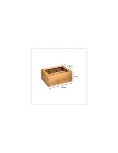 SCATOLA PORTATHE 151154 BAMBOO su TreG Ingrosso 2