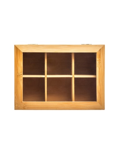 SCATOLA PORTATHE 151154 BAMBOO su TreG Ingrosso