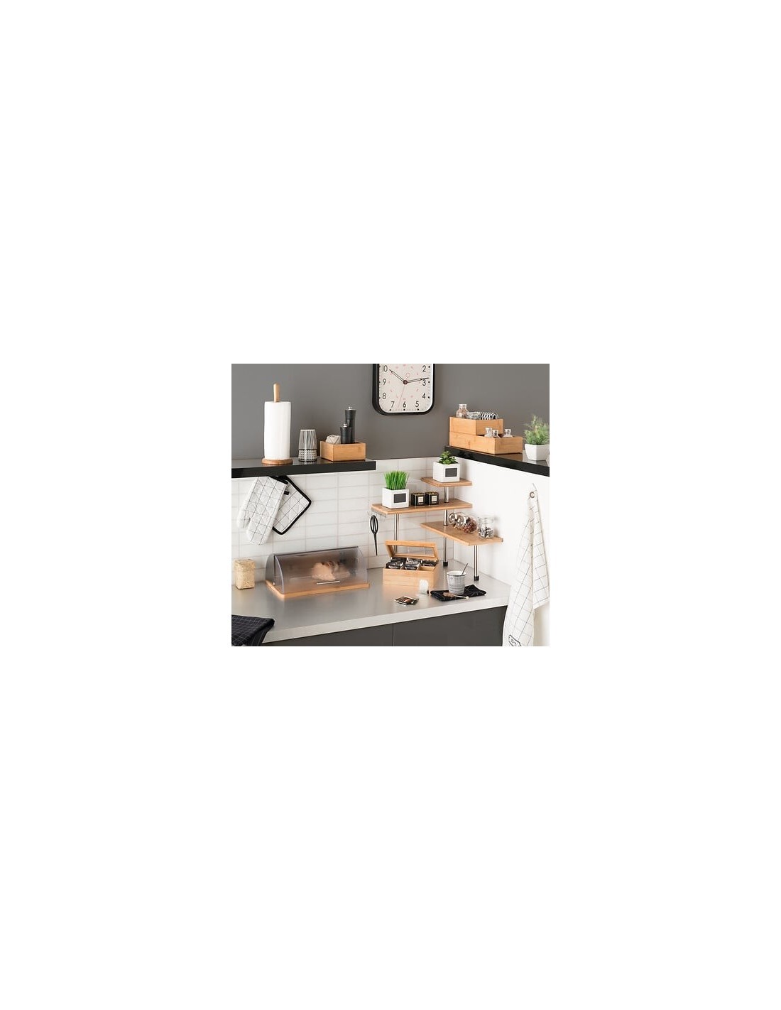 SCATOLA PORTATHE 151154 BAMBOO su TreG Ingrosso