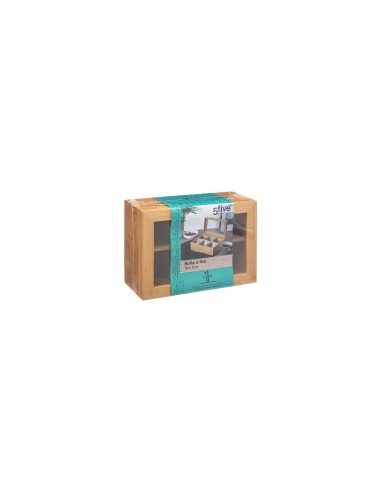 SCATOLA PORTATHE 151154 BAMBOO su TreG Ingrosso