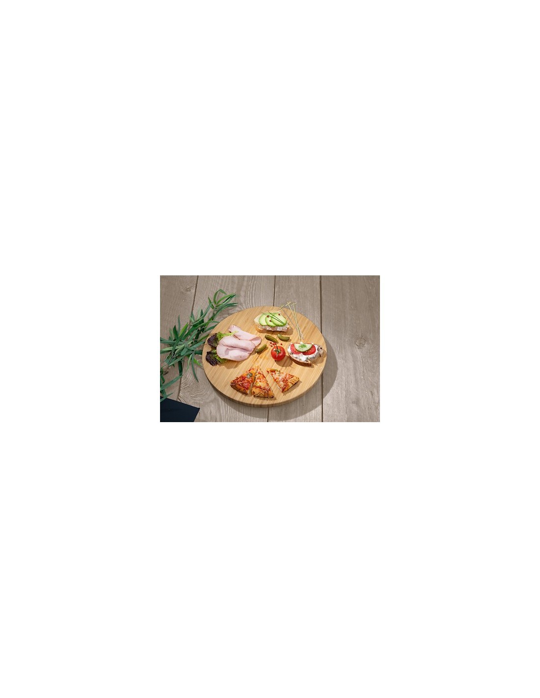 TAGLIERE 150085 GIREVOLE 50CM BAMBOO su TreG Ingrosso