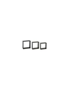 SET 3 MENSOLE 138957A CUBI NERO su TreG Ingrosso