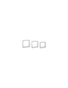 SET 3 MENSOLE 138957B CUBI BIANCO su TreG Ingrosso