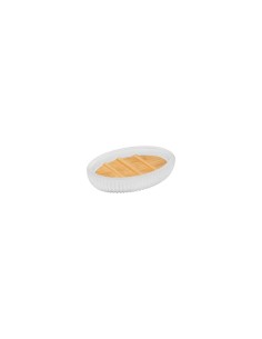 PORTASAPONETTA IN BAMBOO BIANCO su TreG Ingrosso