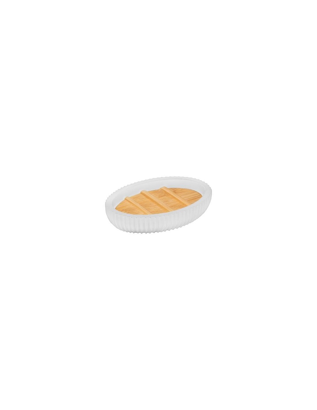 PORTASAPONETTA IN BAMBOO BIANCO su TreG Ingrosso