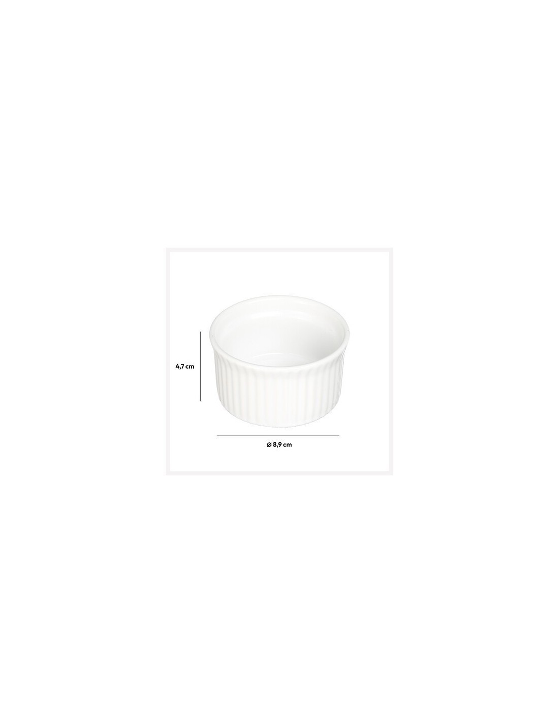 COPPETTA 135125 RAMEKIN 9CM BIANCO su TreG Ingrosso