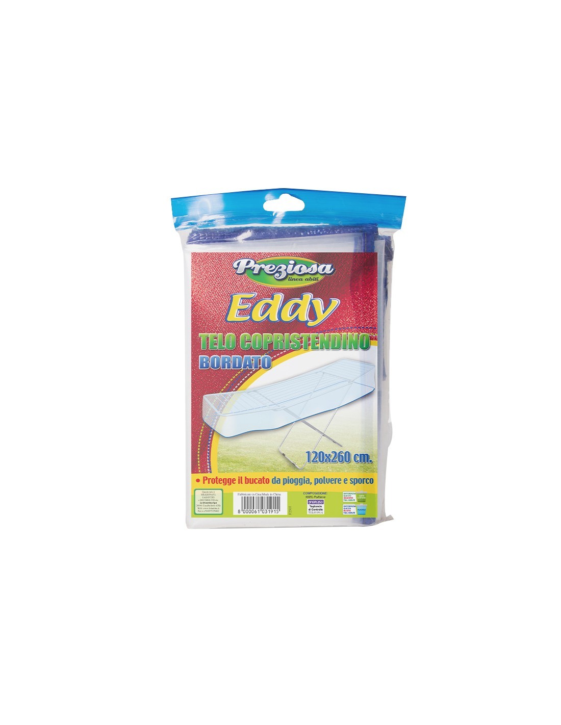 TELO COPRISTENDINO BORDATO EDDY 120X260 CM LA BRIANTINA su TreG Ing...