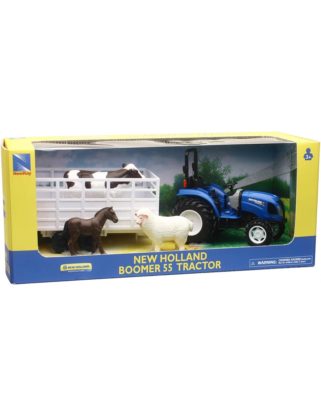 TRATTORE 05735 NEW HOLLAND 1:32 C/ANIMALI su TreG Ingrosso