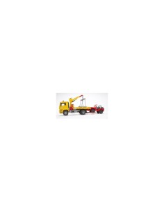 CAMION MAN TGA41440 CON JEEP 2750 BRUDER SPIELWAREN su TreG Ingrosso