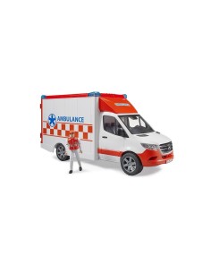 AMBULANZA MERCEDES SPRINTER CON AUTISTA 2536 BRUDER SPIELWAREN su T...