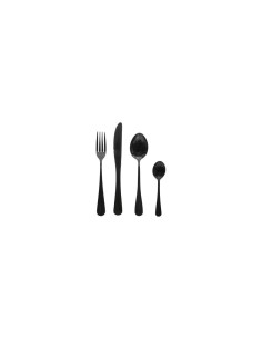 SERVIZIO 16 POSATE NERO INOX 154001 su TreG Ingrosso