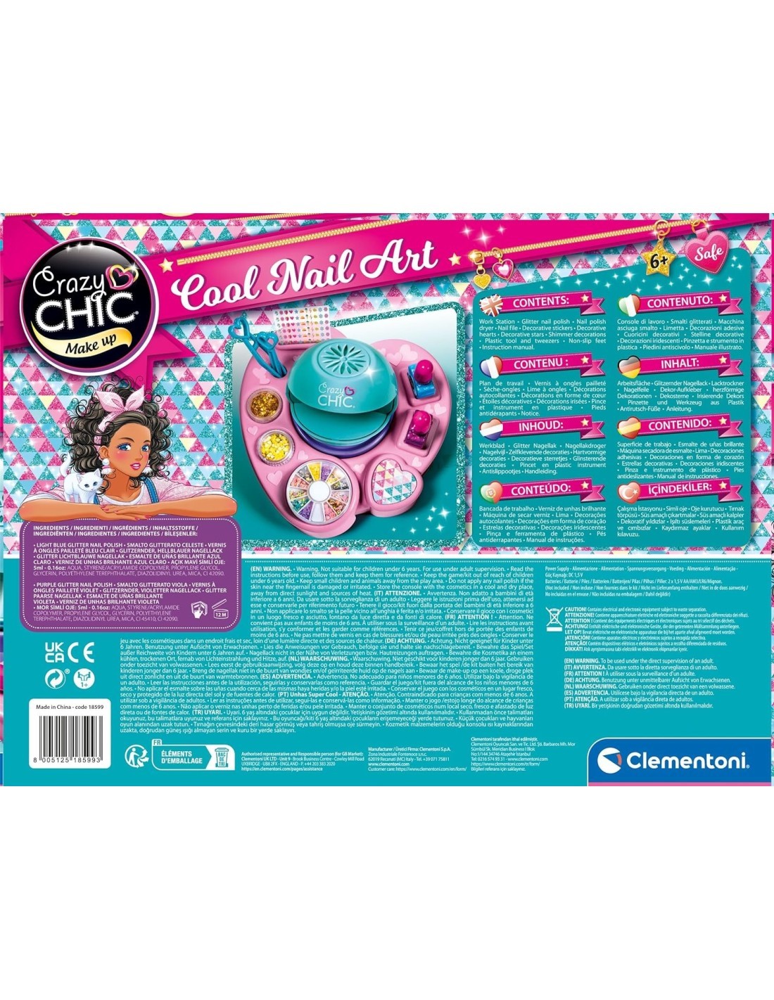 CRAZY CHIC 18599 COOL NAIL ART su TreG Ingrosso