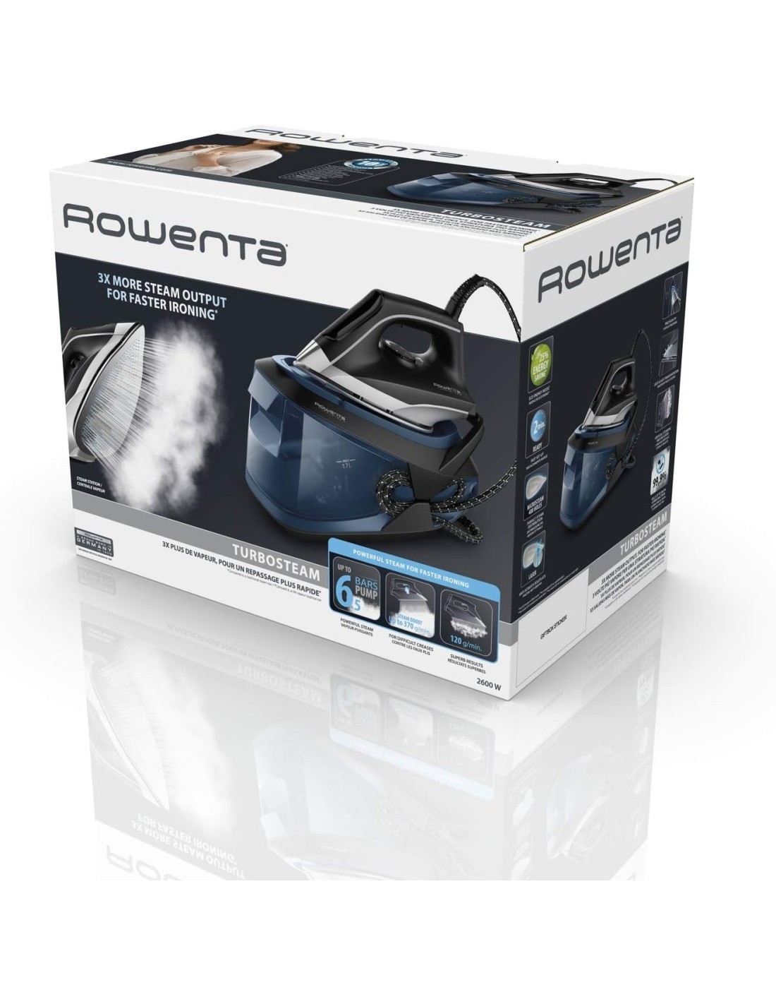 STIRATRICE VR8322 C/CONT 2600W 1,7LT ROWENTA su TreG Ingrosso