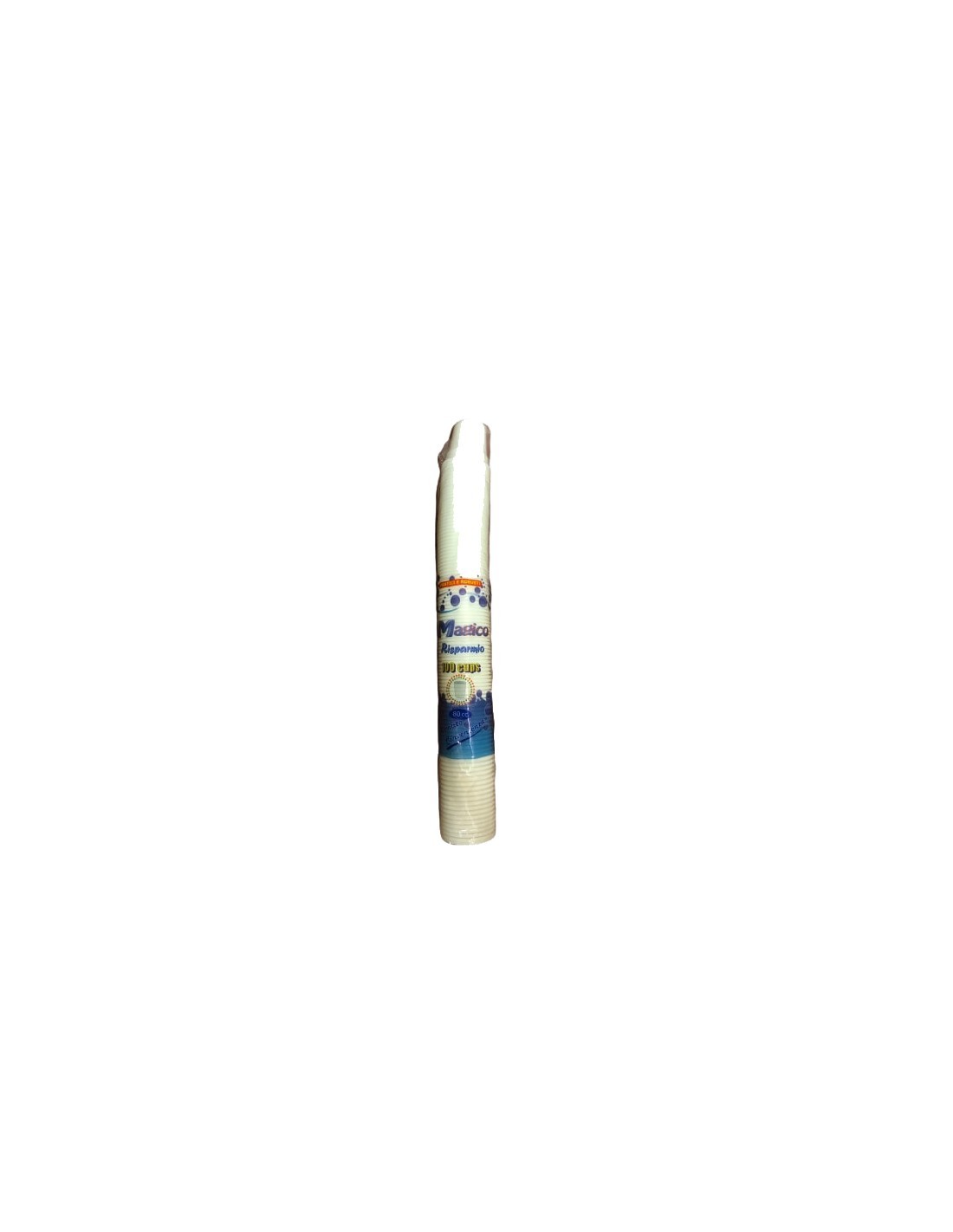 CONF 100 BICCH PLAST 80CC TOLO