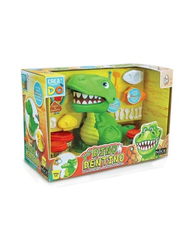 Creadò' Dino Dentino Set, Pasta Modellabile, Stampini e Accessori, Nice Group