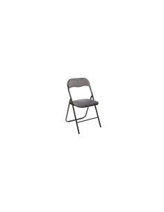 SEDIA PIEGHEVOLE IN VELLUTO BASIC 79CM GRIGIO su TreG Ingrosso