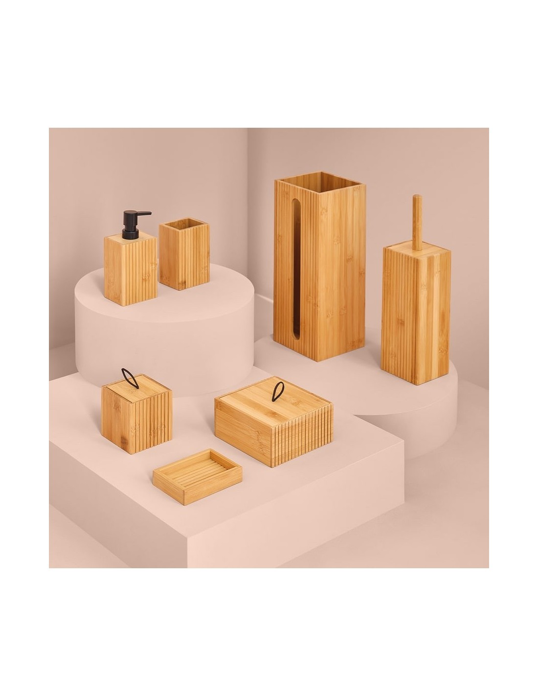DISPENSER SAPONE IN BAMBOO su TreG Ingrosso