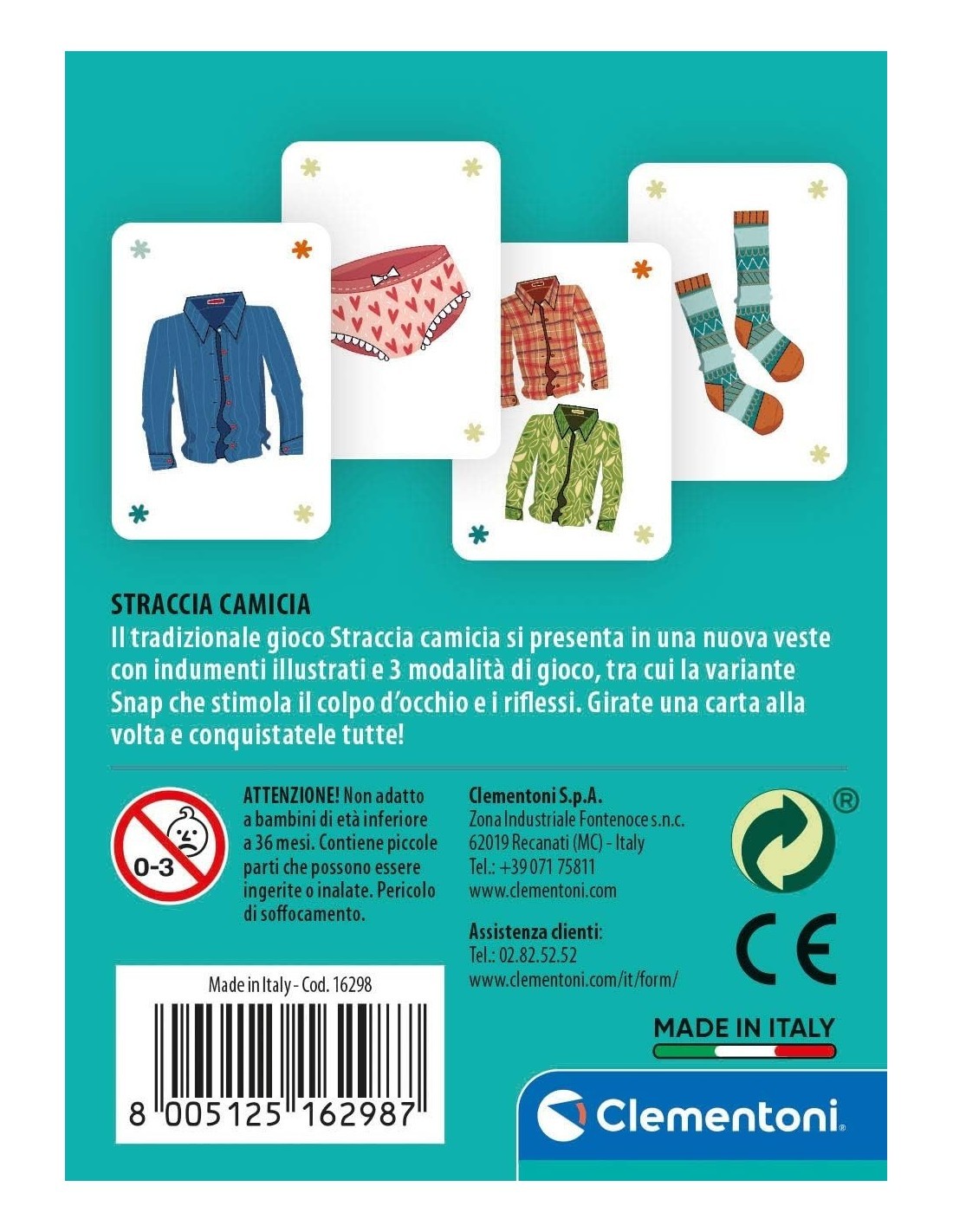 SAPIENTINO 16298 STRACCIA CAMICIA su TreG Ingrosso