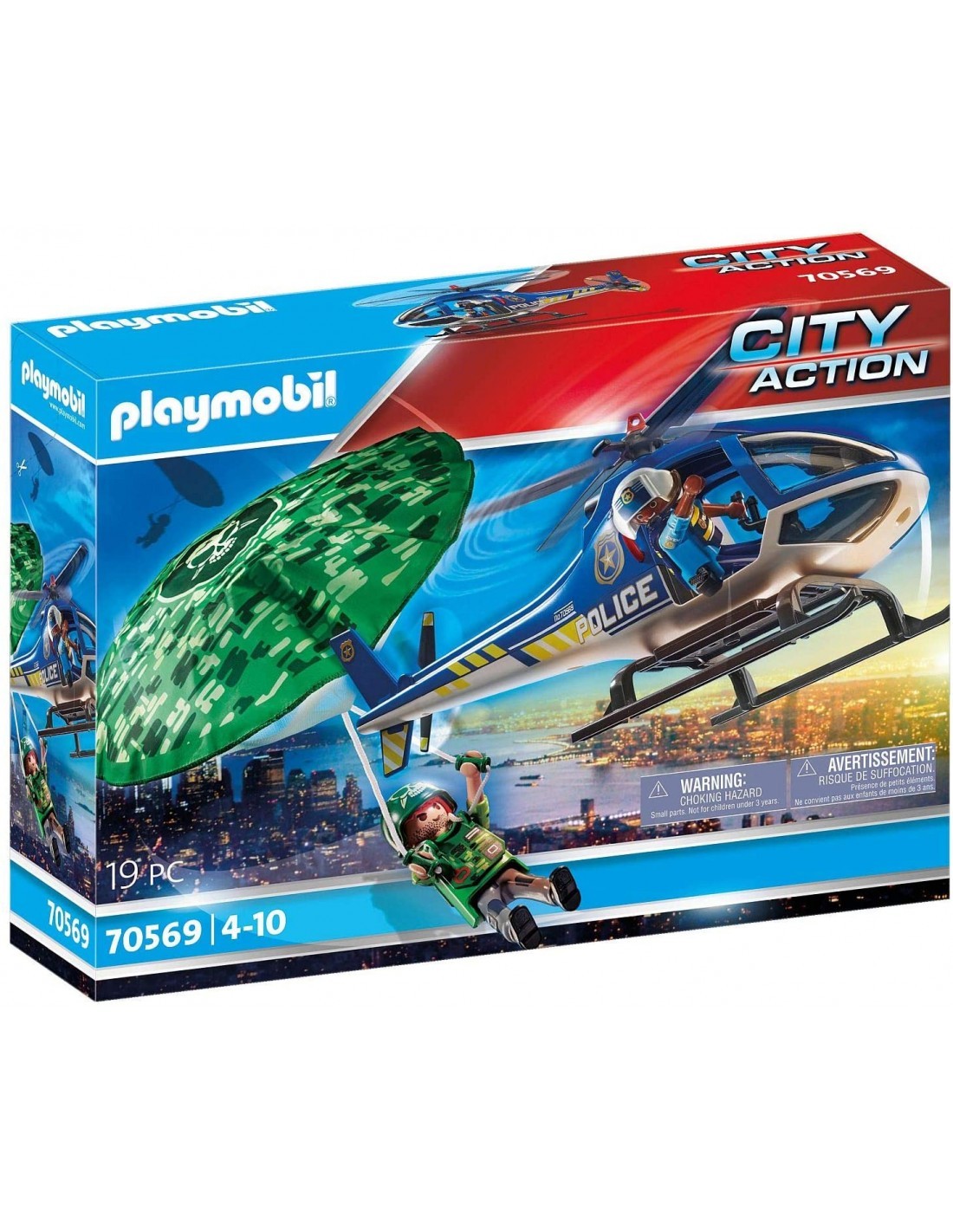 CITY ACTION 70569 ELICOTTERO POLIZIA E FUGGITIVO su TreG Ingrosso
