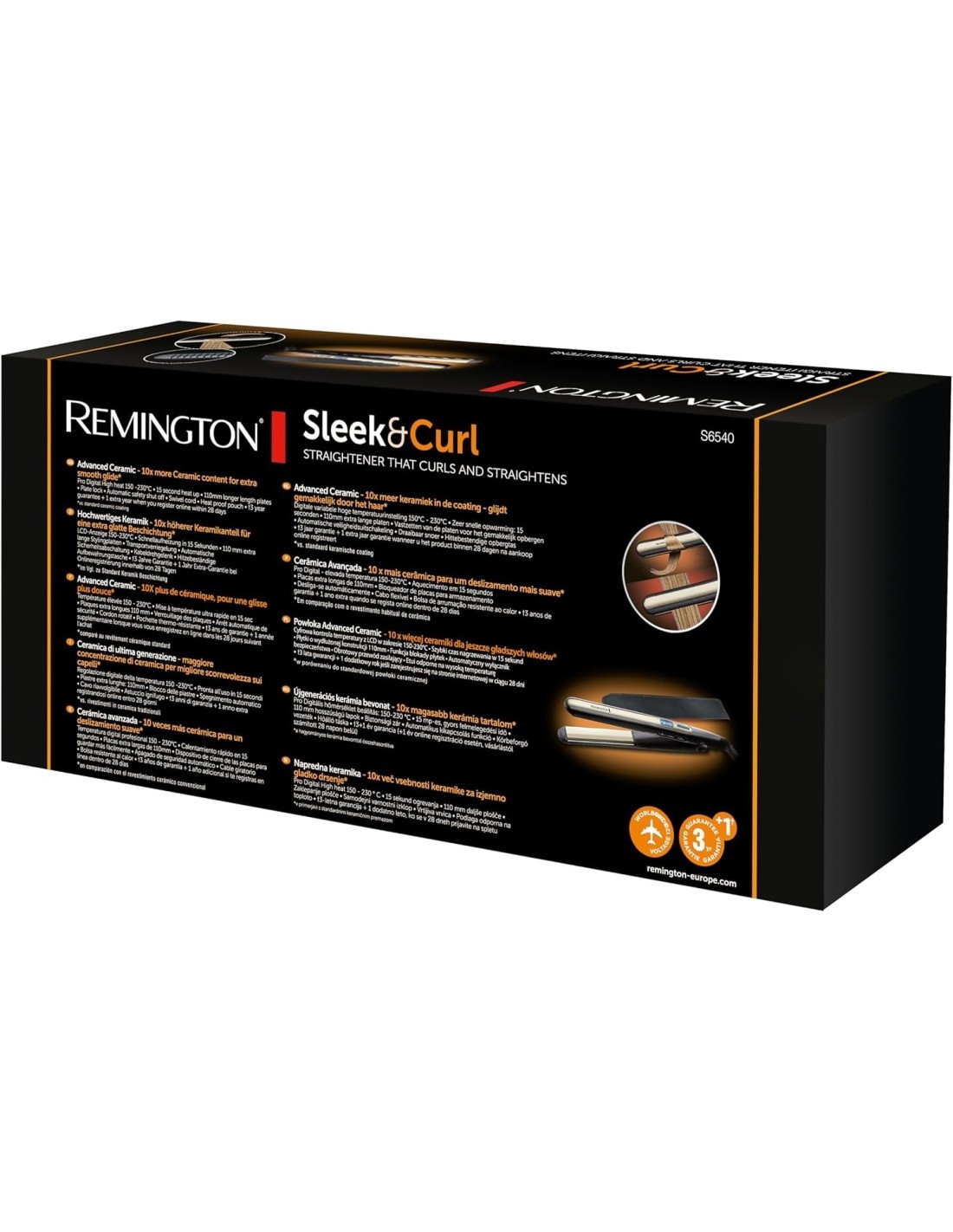 PIASTRA CAPELLI S6500 SLEEK&CURL su TreG Ingrosso