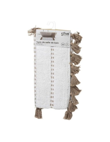 TAPPETO BAGNO 174631A 50X75 CON FRANGE TORTORA su TreG Ingrosso