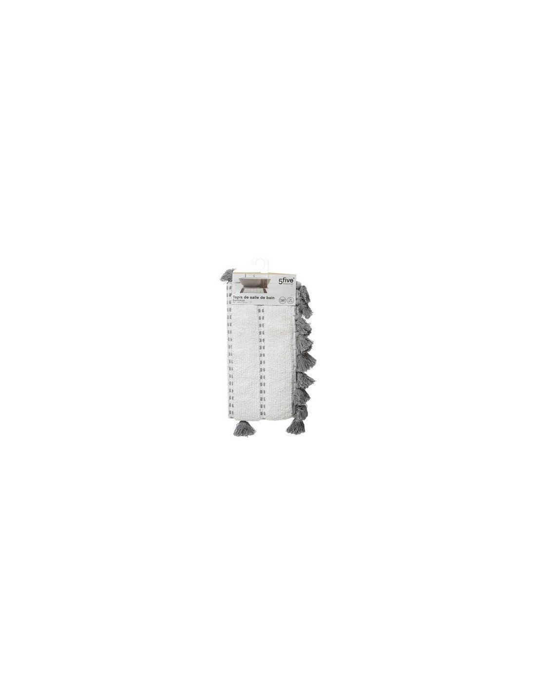 TAPPETO BAGNO 174631B 50X75 GRIGIO C/FRANGE su TreG Ingrosso