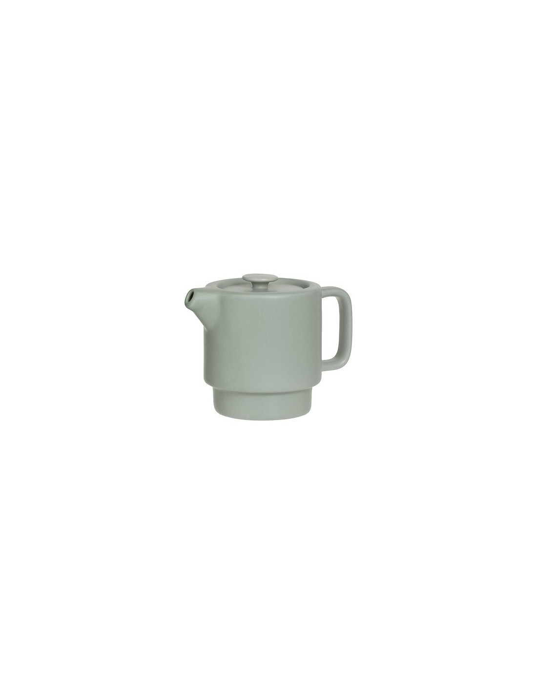Servizio da tè singolo Nature in ceramica color menta