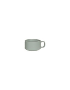 Servizio da tè singolo Nature in ceramica color menta