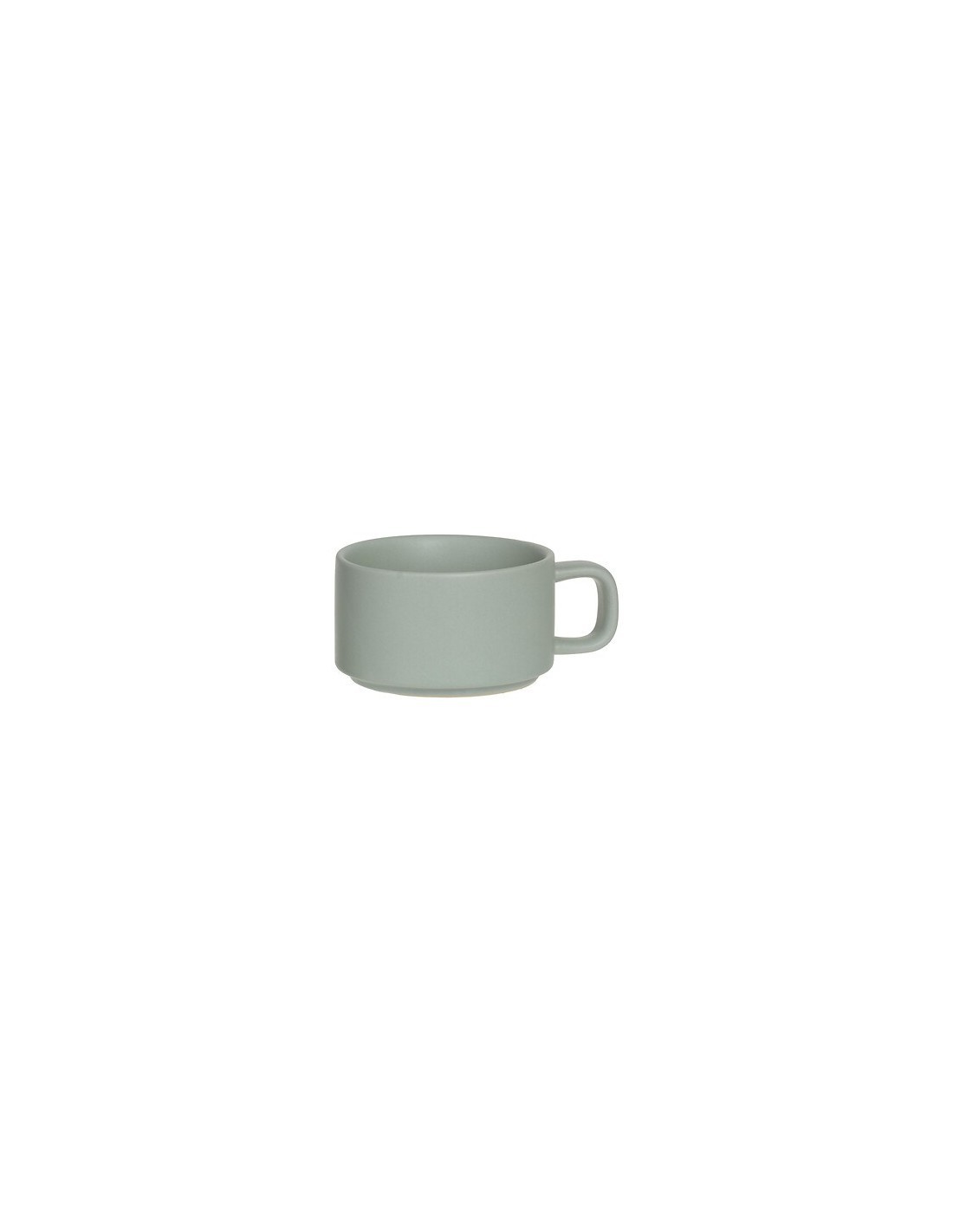 Servizio da tè singolo Nature in ceramica color menta