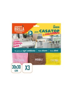 TRIS PANNI MICROFIBRA 30X30CM su TreG Ingrosso