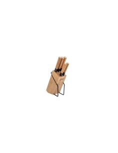 SET 5 COLTELLI 151357 ACCIAIO BASE BAMBOO su TreG Ingrosso