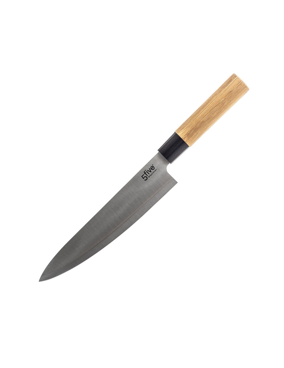 SET 5 COLTELLI 151357 ACCIAIO BASE BAMBOO su TreG Ingrosso