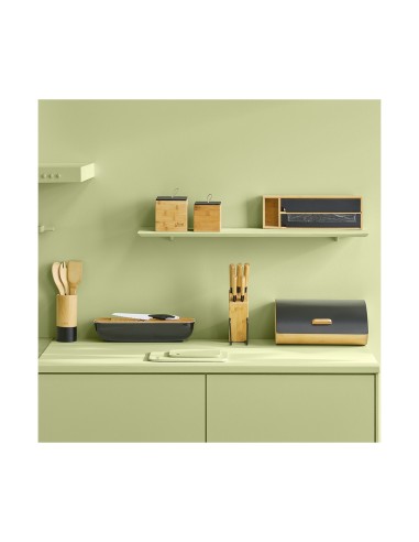 SET 5 COLTELLI 151357 ACCIAIO BASE BAMBOO su TreG Ingrosso