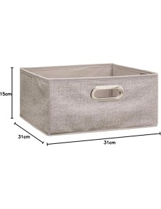 PORTAOGGETTI 138886G 31X15CM BEIGE su TreG Ingrosso