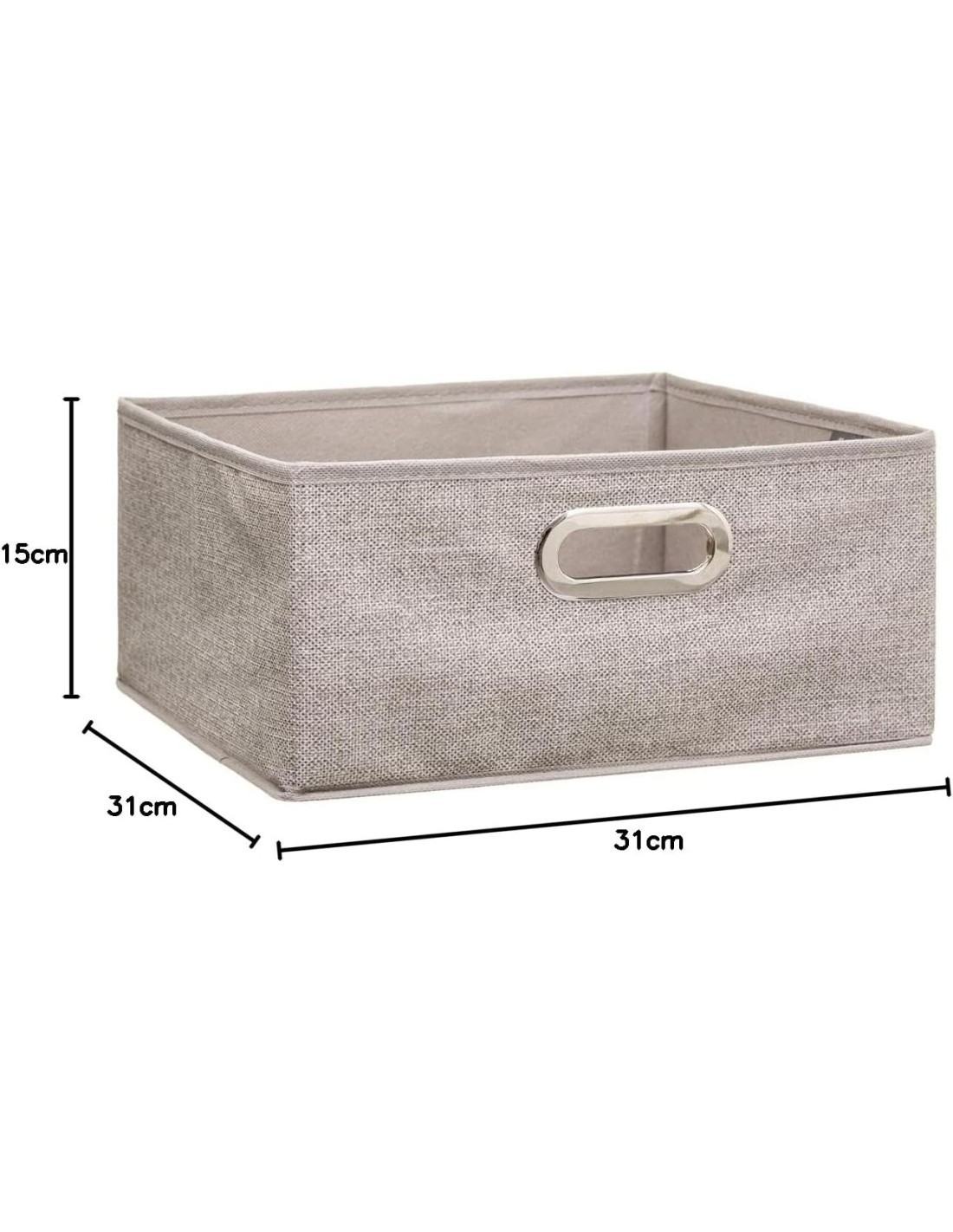 PORTAOGGETTI 138886G 31X15CM BEIGE su TreG Ingrosso