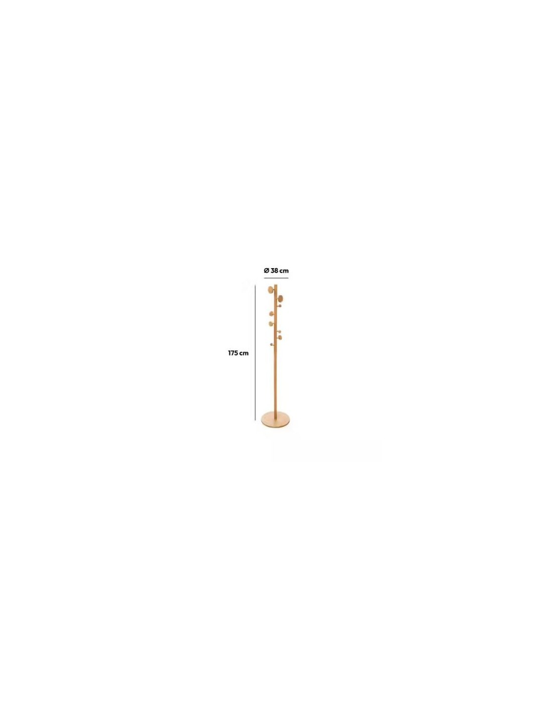APPENDIABITI PER CORRIDOIO IN BAMBOO 175 CM su TreG Ingrosso