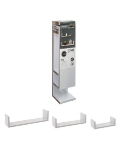 SET 3 MENSOLE PARETE 138955B BIANCHE su TreG Ingrosso 2